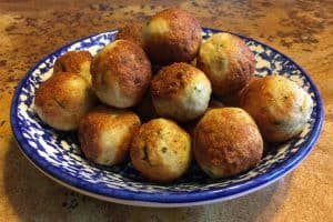 mozzarella stuffed meatballs