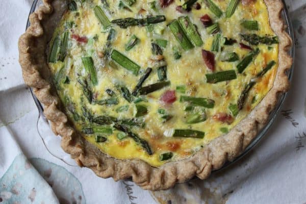 Keto Asparagus Goat Cheese Tart