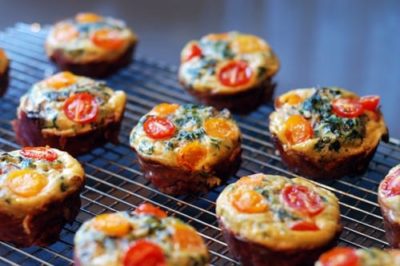 Spinach Feta Quiche Muffins | Welcome to our 5 Minute Life