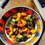Low Carb Spicy Broccoli Jicama Salad