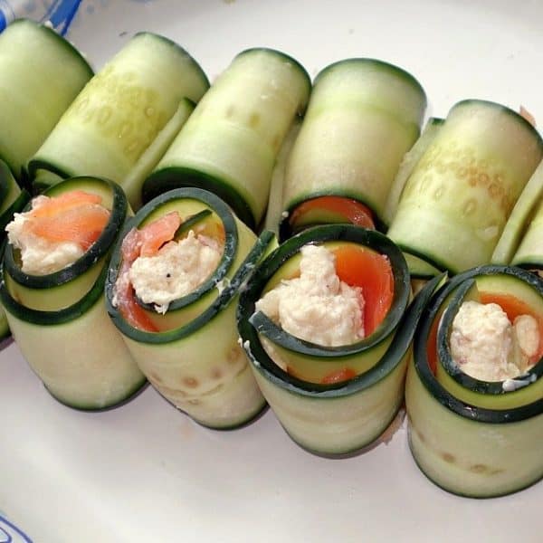 Bread-less Cucumber Sandwiches