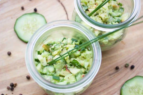 Keto Tuna Avocado Cucumber Salad