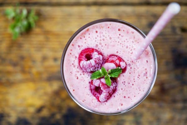 Crunchy Raspberry Keto Smoothie