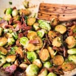 buttered bacon brussel sprouts